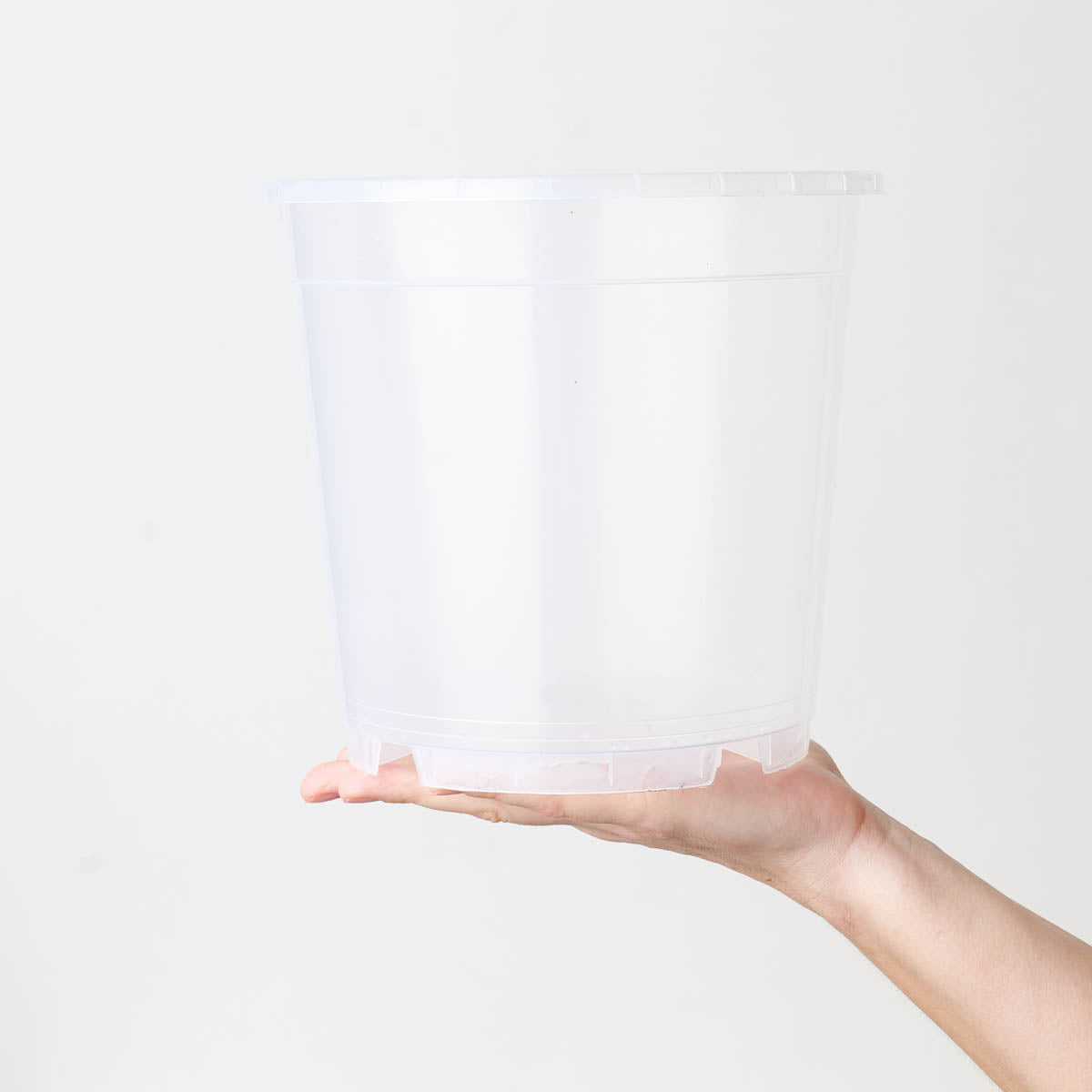 Clear Orchid Pots 19cm | Transparent Nursery Pot - House of Kojo
